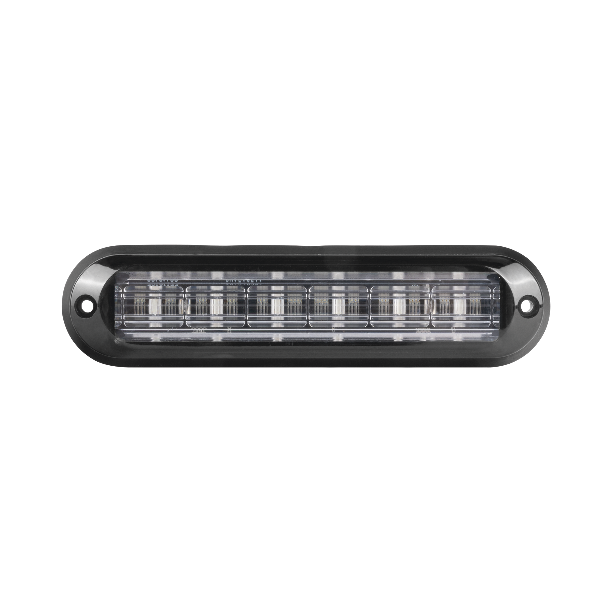 XLT1835R|Luz Auxiliar Ultra Brillante  IP67 de 6 LEDs, Color Rojo, con mica transparente y bisel negro